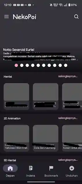 Screenshot of Nekopoi App
